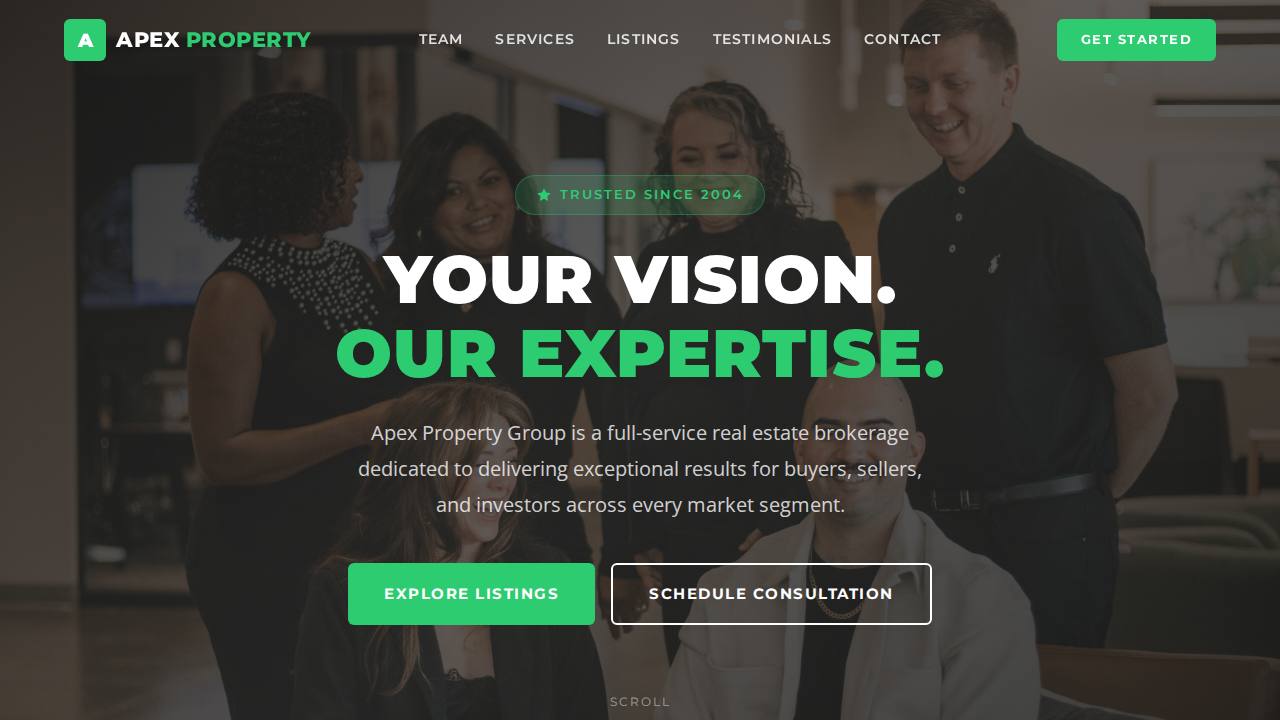 Apex Property Group website preview