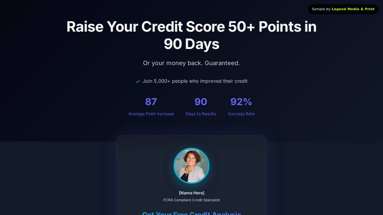 Credit-Repair Funnel website preview